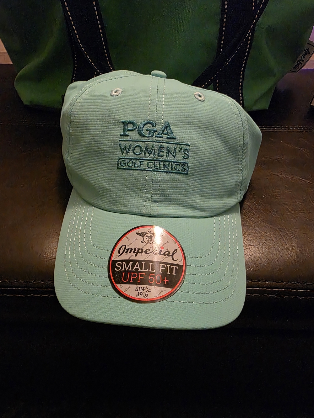 PGA Women’s Golf Clinics Mint Green Baseball Cap - Picture 5 of 5